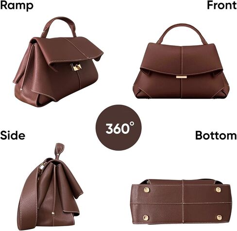 حقائب اليد الفاخرة للنساء جلدية حقيبة وأكياس مصممة المقبض الأعلى in Kuwait