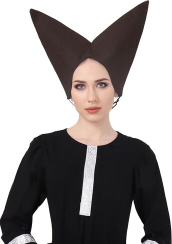 Furphi Medieval Escoffion Hat في أواخر العصور الوسطى في المرحلة الوسطى. in Kuwait