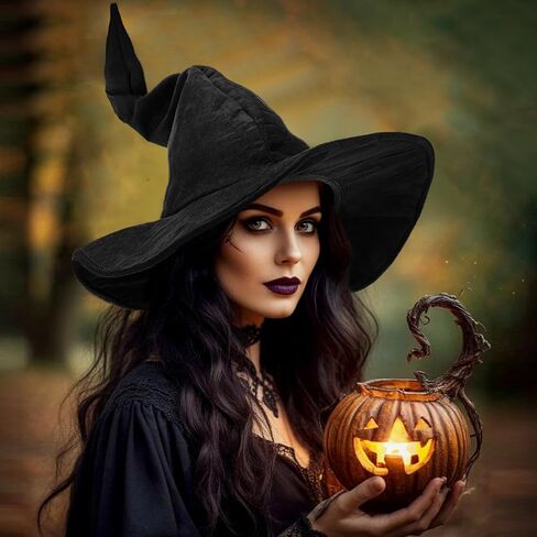 Wizard Hat Adult Halloween Witch Hat Witch Costume Accessories in Saudi Arabia