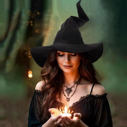 Wizard Hat Adult Halloween Witch Hat Witch Costume Accessories in Saudi Arabia