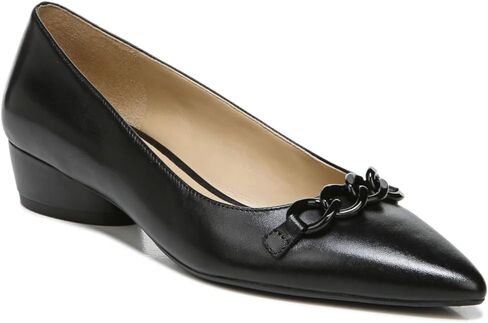 Naturalizer Womens Becca Pointed Toe Low Heel Flats Chocolate Brown Leather 12 W in Kuwait