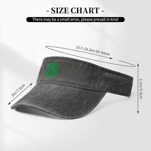 Green 4 Leaf Clover Sun Visor Hats Cotton Caps Beach Leisure Empty Top Baseball Cap for Men Women in Saudi Arabia