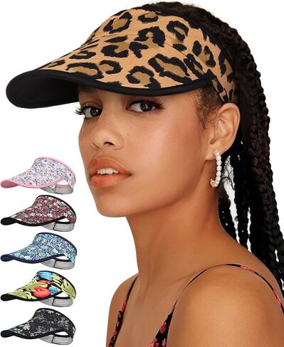 Alnorm Satin Lined Visor with Velcro for Summer UV Protection Sun Hat for Outdoors in Kuwait