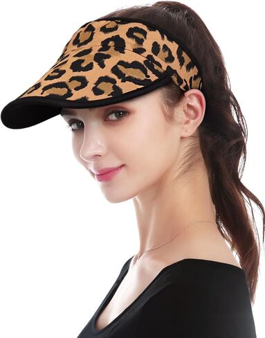 Alnorm Satin Lined Visor with Velcro for Summer UV Protection Sun Hat for Outdoors in Kuwait