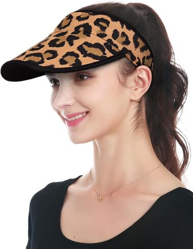 Alnorm Satin Lined Visor with Velcro for Summer UV Protection Sun Hat for Outdoors in Kuwait