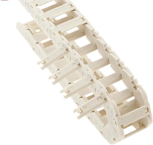 White Open Type Drag Chain Bridge 10x11 10x15 10x20 10x30-1m Length Cable Carrier with Connector for CNC 3D Printers Voron(R28,18x50 Open) in Saudi Arabia