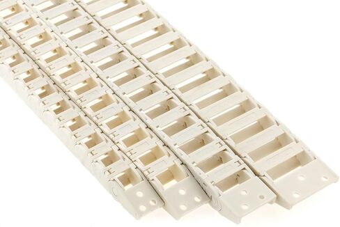 White Open Type Drag Chain Bridge 10x11 10x15 10x20 10x30-1m Length Cable Carrier with Connector for CNC 3D Printers Voron(R28,18x50 Open) in Saudi Arabia