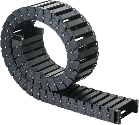 Open Drag Chain Silent Bridge Type 18 25 L1000mm Chain Wire Carrier with End Connectors for 3D Printer Engraving(R28,18x37) in Saudi Arabia