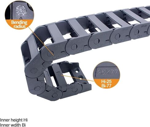 سلسلة السحب الكبلية 1 متر من J25Q.3.N-BRIDGE الفتحة الداخلية (125 مم ، 25 × 57 مم) in Kuwait