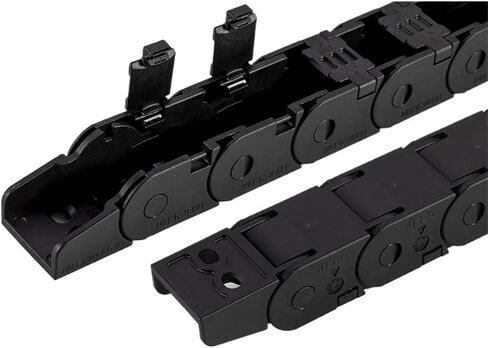 1m Cable Chain Semi-Enclosed Interior Opening 18x18 18x25 18x37 18x50 Drag Plastic Towline Transmission(48mm,18x25 mm) in Saudi Arabia