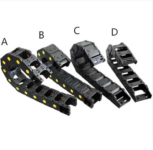 Transmission Chains 25 * 50 mm 1M Plastic Towline Drag Chain Machine L1000mm for CNC Router Tools 25mm*50mm(100mm,D Type 25X50_40X67 MM) in Saudi Arabia