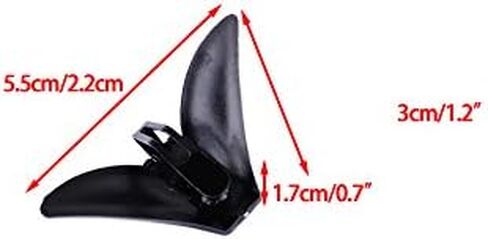 10pcs Plastic Triangle Clips Clasps for Ties Necktie Men Accessories Black White in Kuwait