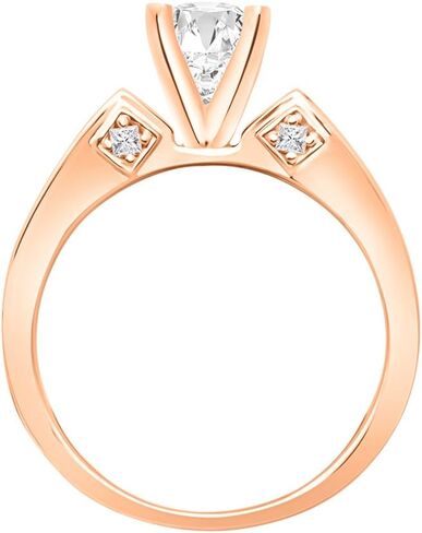 1.28 Carat GIA Certified Oval Cut 14k White Gold Channel Set Princess Cut Bridal Set Diamond Engagement Ring Wedding Band (G-H Color VVS1-VVS2 Clarity Center Stones) in Saudi Arabia