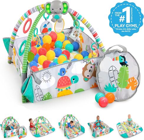 Bright Starts Grip & Kick Oball Activity Gym, Soccer Theme with Easy-Grasp Baby Toys, Unisex, Newborn+ in Kuwait