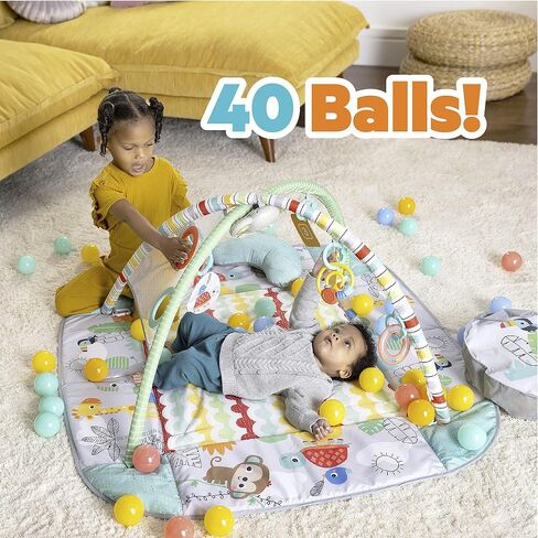 Bright Starts Grip & Kick Oball Activity Gym, Soccer Theme with Easy-Grasp Baby Toys, Unisex, Newborn+ in Kuwait
