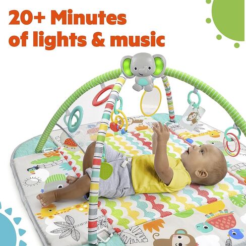 Bright Starts Grip & Kick Oball Activity Gym, Soccer Theme with Easy-Grasp Baby Toys, Unisex, Newborn+ in Kuwait