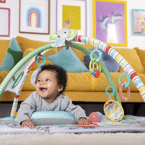 Bright Starts Grip & Kick Oball Activity Gym, Soccer Theme with Easy-Grasp Baby Toys, Unisex, Newborn+ in Kuwait