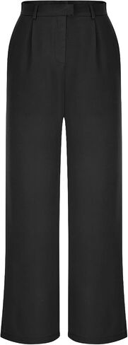 Wide Leg Stretchy Work Pants Slacks for Women High Waist Palazzo Pants Business Casual Trousers Loose Work Office in Saudi Arabia