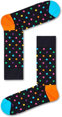 Happy Socks Classic Big Dot Design Crew Socks ، للرجال والنساء ، مصنوعًا من القطن العضوي المستدام (الولايات المتحدة ، ألفا ، متوسطة ، كبيرة ، منتظمة ، عادية ، كبيرة الهدايا DOT) in Kuwait