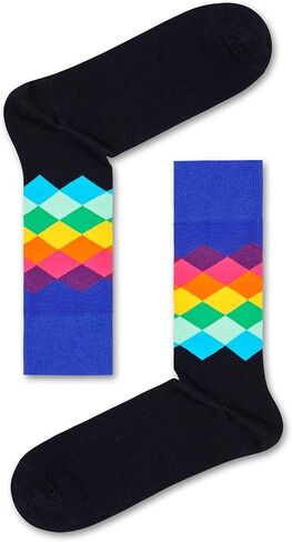 Happy Socks Classic Big Dot Design Crew Socks ، للرجال والنساء ، مصنوعًا من القطن العضوي المستدام (الولايات المتحدة ، ألفا ، متوسطة ، كبيرة ، منتظمة ، عادية ، كبيرة الهدايا DOT) in Kuwait
