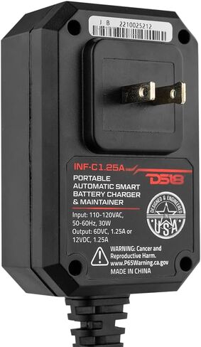 DS18 INF-C1.25A 1.25A شاحن بطارية ذكي للسيارة ، شاحن السيارات 6V و 12 فولت ، مشرف بطارية محمولة ، شاحن ذكي تلقائي لبطاريات سيارة AGM in Kuwait