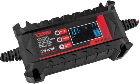 DS18 INF -C15A 6V/12V الليثيوم الأوتوماتيكي الذكي و AGM شاحن وصيانة بطارية مع Boost 15A - شاحن هدفي ، شاحن عائم للدراجات النارية ، ATV ، ليثيوم وبطاريات الدورة العميقة in Saudi Arabia