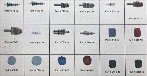 Sherco-Auto Universal Supercool #61655 76 Piece A/C Valve Core & Cap Assortment Air Conditioning R12 R134a Kit - Made in USA in Saudi Arabia