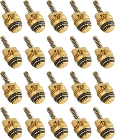 M10 Brass AC Valve Core Fit for BAS03009 MT0065 59356 Ford 4L3Z19D701A GM 10245619 Chrysler 4882331, Compatible with 134A and R12 Systems, 25PCS in Saudi Arabia