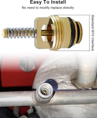 M10 Brass AC Valve Core Fit for BAS03009 MT0065 59356 Ford 4L3Z19D701A GM 10245619 Chrysler 4882331, Compatible with 134A and R12 Systems, 25PCS in Saudi Arabia