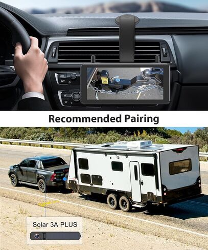 AUTO-VOX T3 Bendable Car Mount for Backup Camera: Safe View, 360° Flexible Adjust Monitor, 2 Min Easy Install,Strong Adhesion, No Trace Left, Fits Solar 3A Plus / S4B / Solar5 / WF1 Screen in Saudi Arabia