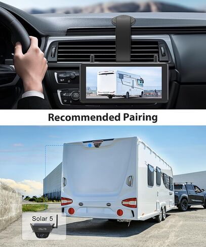 AUTO-VOX T3 Bendable Car Mount for Backup Camera: Safe View, 360° Flexible Adjust Monitor, 2 Min Easy Install,Strong Adhesion, No Trace Left, Fits Solar 3A Plus / S4B / Solar5 / WF1 Screen in Saudi Arabia
