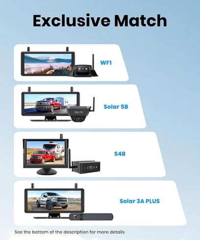 AUTO-VOX T3 Bendable Car Mount for Backup Camera: Safe View, 360° Flexible Adjust Monitor, 2 Min Easy Install,Strong Adhesion, No Trace Left, Fits Solar 3A Plus / S4B / Solar5 / WF1 Screen in Saudi Arabia