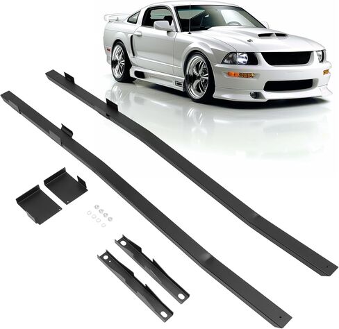 طقم موصل الإطار الفرعي Kuafu متوافق مع 1979-2004 Ford Mustang طول المسحوق الفولاذ الكامل مسحوق مطلي باللون الأسود in Saudi Arabia