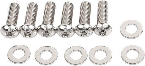 6pcs الفولاذ المقاوم للصدأ الفولاذ المقاوم المقاوم للصدأ غسالات غسولات غسالات هارلي تراث Softail كلاسيكي FLSTC 2007-UP in Kuwait