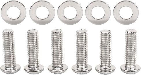 6pcs الفولاذ المقاوم للصدأ الفولاذ المقاوم المقاوم للصدأ غسالات غسولات غسالات هارلي تراث Softail كلاسيكي FLSTC 2007-UP in Kuwait