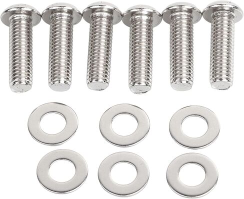 6pcs الفولاذ المقاوم للصدأ الفولاذ المقاوم المقاوم للصدأ غسالات غسولات غسالات هارلي تراث Softail كلاسيكي FLSTC 2007-UP in Kuwait