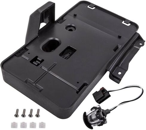 Front Bumper License Plate Bracket Mount Holder for 2018 2019 2020 2021 2022 2023 2024 Jeep Wrangler JL 68293738AA (Subject to Picture Content) in Kuwait