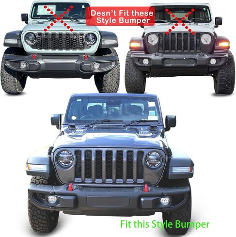 Front Bumper License Plate Bracket Mount Holder for 2018 2019 2020 2021 2022 2023 2024 Jeep Wrangler JL 68293738AA (Subject to Picture Content) in Kuwait