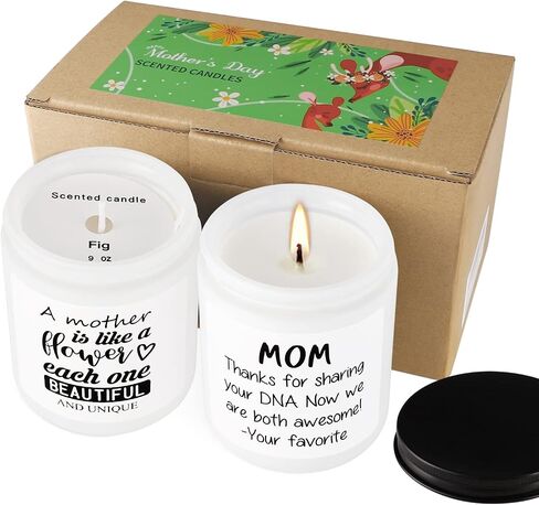 2 Pack Sleep Scented Candles, Sweet Dream with Lavender, Geranium and Patchouli, and Deep Sleep with Lavender, Chamomile and ylang-ylang Scented Candle, Long Burn Time, Perfect Home Gifts in Kuwait