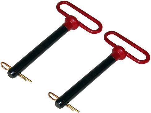AgraLink 2 PCS 7/8 inch Red Handle Forged Hitch Pin Hitch Pin Accessories for Tractors, Towing RV, Truck, Boat, Car, Clevis pin 7/8 x 6-1/2 inch with Handle in Saudi Arabia