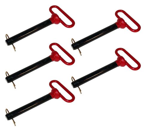 AgraLink 2 PCS 7/8 inch Red Handle Forged Hitch Pin Hitch Pin Accessories for Tractors, Towing RV, Truck, Boat, Car, Clevis pin 7/8 x 6-1/2 inch with Handle in Saudi Arabia