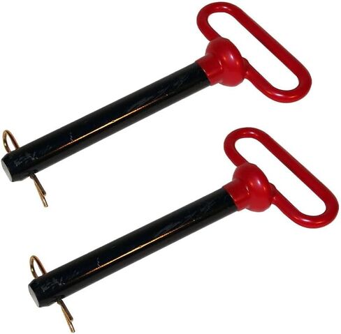 AgraLink 2 PCS 7/8 inch Red Handle Forged Hitch Pin Hitch Pin Accessories for Tractors, Towing RV, Truck, Boat, Car, Clevis pin 7/8 x 6-1/2 inch with Handle in Saudi Arabia