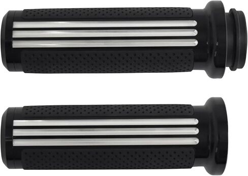 HDBUBALUS 1" Electronic Throttle Defiance Handlebar Grips 25mm Hand Grips Fit for Harley Touring Street Glide Road King Road Glide Electra Glide 2008-2021 in Saudi Arabia