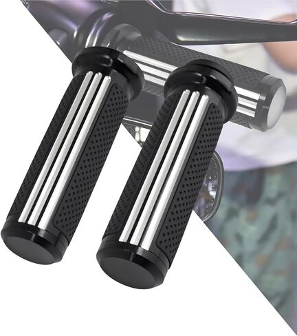 HDBUBALUS 1" Electronic Throttle Defiance Handlebar Grips 25mm Hand Grips Fit for Harley Touring Street Glide Road King Road Glide Electra Glide 2008-2021 in Saudi Arabia