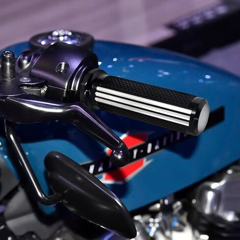HDBUBALUS 1" Electronic Throttle Defiance Handlebar Grips 25mm Hand Grips Fit for Harley Touring Street Glide Road King Road Glide Electra Glide 2008-2021 in Saudi Arabia