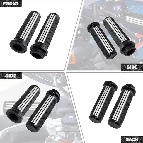 HDBUBALUS 1" Electronic Throttle Defiance Handlebar Grips 25mm Hand Grips Fit for Harley Touring Street Glide Road King Road Glide Electra Glide 2008-2021 in Saudi Arabia