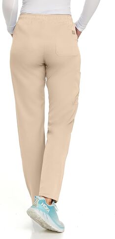 Hey Collection Women Scrubs Set 4-Way Stretch Mock Neck Top with Straight Leg Scrub Pants with Four Pockets in Saudi Arabia