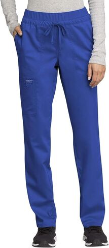 Cherokee Scrub Set for Women V-Neck Tuckable Scrub Top WW657 with Mid Rise Tapered Leg Drawstring Scrub Pant WW105 in Saudi Arabia