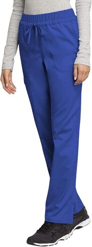 Cherokee Scrub Set for Women V-Neck Tuckable Scrub Top WW657 with Mid Rise Tapered Leg Drawstring Scrub Pant WW105 in Saudi Arabia