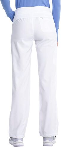 Cherokee Women Scrub Sets Contemporary Fit 3 Pocket Rib Knit Panel Top CK623A 4 Pocket Low Rise, Straight Leg Pant 1123A in Saudi Arabia